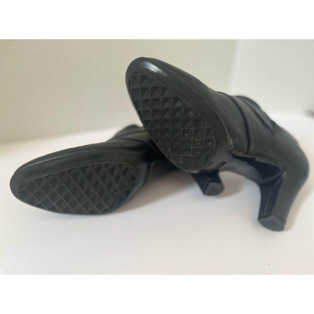 Women's Aerosoles Black Boot Ankle Booties with 3 inch heel Size 9.5 - Picture 5 of 6